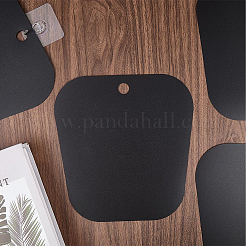 プラスチック製のブーツシェイパーフォームインサート  ブーツトールサポート  台形  ブラック  267x255x0.5mm  穴：20mm&nbsp;DIY-CY0003-33A-02
