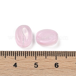 透明ガラスビーズ  コー​​ヒー豆  焼き付け塗料  アザミ  11x8.5x6.5mm  穴：1mm&nbsp;DGLA-E004-15I