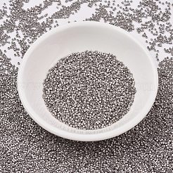 MIYUKIデリカビーズ  シリンダー  日本製シードビーズ  11/0  （db0338)マットパラジウムメッキ  1.3x1.6mm  穴：0.8mm  約2000PCS /ボトル  10 G /ボトル&nbsp;SEED-JP0008-DB0338
