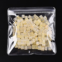 透明なプラスチック製の再封可能な袋  セルフシールバッグ  正方形  透明  10.9x10.5x0.15cm&nbsp;ABAG-T011-02C