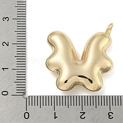 真鍮チャーム  蝶  18KGP本金メッキ  27.5x24.5x7.5mm  穴：3mm&nbsp;KK-N254-104G