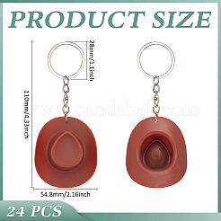 プラスチックキーホルダー  帽子  鉄のリング付き  シエナ  110mm&nbsp;KEYC-PH01600-03