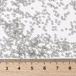 MIYUKIラウンドロカイユビーズ  日本製シードビーズ  （rr368)シルバーグレーの光沢  15/0  1.5mm  穴：0.7mm  約5555PCS /ボトル  10 G /ボトル&nbsp;SEED-JP0010-RR0368