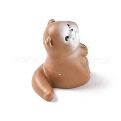 樹脂製カワウソの置物飾り  ホームデスクトップ装飾用  ペルー  32.5x27.5x30.5mm&nbsp;DJEW-E015-02F