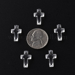 透明なアクリルパーツ  多面カット  クロス  透明  16x10x4.5mm  穴：1.5mm  約1455個/500g&nbsp;MACR-S373-130-B01