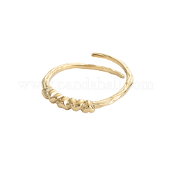 女性用304ステンレスリング  イオンプレーティング（ip）  14KGP本金メッキ  17mm&nbsp;STAS-OY017-67G