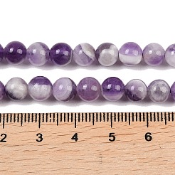 天然石ビーズ連売り  天然アメジスト  ラウンド  ライラック  サイズ：直径約6mm  穴：0.8mm  65個/連  15.5インチ&nbsp;G-SR6MM-1