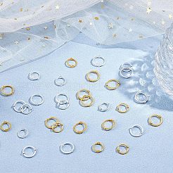 600個4スタイルの合金ビーズフレーム  リング  ミックスカラー  10.5~13x3mm  穴：1.4~1.6mm  150個/スタイル&nbsp;FIND-HS0001-08