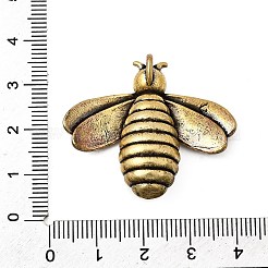 真鍮製のチベット風ペンダント  昆虫  アンティークブロンズ  32x37.5x11.5mm  穴：2.5x2mm&nbsp;KK-S335-03AB-C