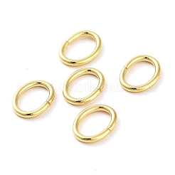 304ステンレススチールオープン丸カン  オーバル  18KGP本金メッキ  6x8x1mm  18ゲージ  内径：4x6mm&nbsp;STAS-F221-46V-G