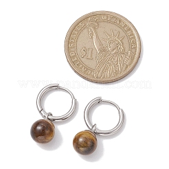 宝石フープピアス  202ステンレススチールのハギーフープピアス  23x8mm&nbsp;EJEW-JE05760