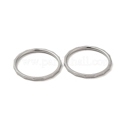 変色しない304ステンレススチールの指輪  ステンレス鋼色  usサイズ6（16.5mm）&nbsp;RJEW-I101-02A-P