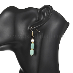 女性用宝石ダングルイヤリング  コラム  51x6mm&nbsp;EJEW-JE07211