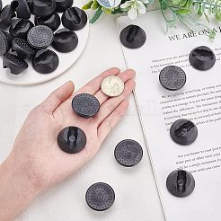 粘着式プラスチック製家具スライダー30個  カーペット用家具グライド  家具移動パッド  家具カーペットスライダー用  半円  ブラック  31x14.5mm  内径：9mm&nbsp;AJEW-FH0001-97
