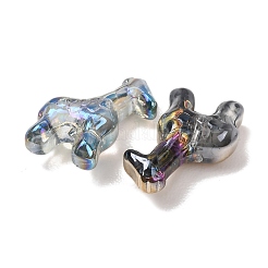 電気メッキガラスビーズ  キリン  ミックスカラー  16x12x6mm  穴：1.2mm&nbsp;EGLA-L048-04