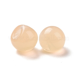 イミテーションゼリー風アクリルチャーム  ティアドロップ  ミックスカラー  13.5x13x13.5mm  穴：3mm&nbsp;X-OACR-B002-06