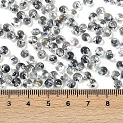 スプレーペイントフリンジガラスシードビーズ6/0個  ティアドロップ  スレートグレイ  5x4.5x4mm  穴：1mm  約100個/10g&nbsp;X1-SEED-H003-11E