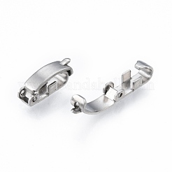 変色しない304ステンレススチール製折りたたみ式留め具  ステンレス鋼色  11.5x3.5x4.5mm&nbsp;STAS-N092-169