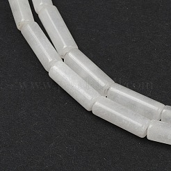 天然石クオーツクリスタルビーズ連売り  チューブ  12~13x4~4.5mm  穴：1mm  約31個/連  15.67''（39.8センチメートル）&nbsp;X-G-G202-B04-01