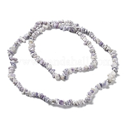 天然紫ターコイズビーズ連売り  チップ  1~8x5~17x5~8mm  穴：0.9~1mm  30.31~31.50''（77~80センチメートル）&nbsp;G-M205-84