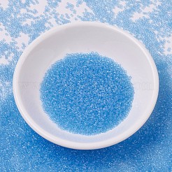 MIYUKIデリカビーズ小  シリンダー  日本製シードビーズ  15/0  （dbs0706)トランスペアレントアクア  1.1x1.3mm  穴：0.7mm  約35000PCS /ボトル  10 G /ボトル&nbsp;SEED-JP0008-DBS0706