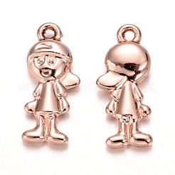 合金人間のペンダント  長持ちメッキ  男の子  ライトゴールド  18x8x3mm  穴：1.5mm&nbsp;PALLOY-J689-27G-AAA