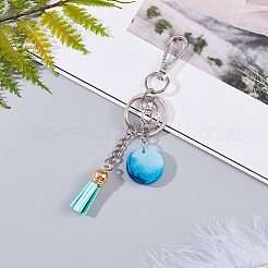 DIYジュエリーセットキット  シリコンペンダントモールド付き  フェイクスエードタッセルペンダント  アイアンスプリットキーホルダー＆ピアスフック  ネイルアートスパンコール  透明&nbsp;DIY-OC0002-46