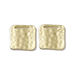 合金ペンダント  スクエアチャーム  ライトゴールド  25x24x2mm  穴：13x1.5mm&nbsp;LS-PALLOY-D014-13LG