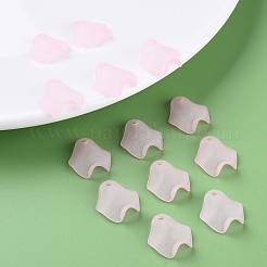 透明なアクリルビーズ  艶消し  花びら  パールピンク  15x14.5x5mm  穴：2mm  約1700個/500g&nbsp;MACR-S373-106-D05