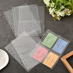 30個 3スタイル プラスチックインサート フォトアルバムリフィルコアカードバインダーページ  長方形  透明  196x152x0.3mm  10個/スタイル&nbsp;FIND-SP0004-57B