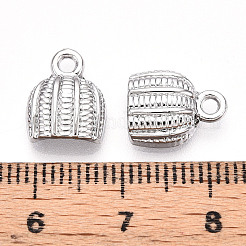合金チャーム  ちりとり  カドミウムフリー＆ニッケルフリー＆鉛フリー  プラチナ  12x9.5x4mm  穴：1.6mm&nbsp;X1-PALLOY-N176-111P