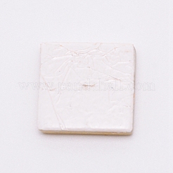 ガラスモザイクタイ  家の装飾やdiyの工芸品  正方形  レモンシフォン  20x20x4.2mm&nbsp;GLAA-WH0018-95C