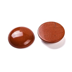 天然石レッドジャスパーカボション  フラットラウンド  27~28x6~8mm&nbsp;G-B085-02A-10