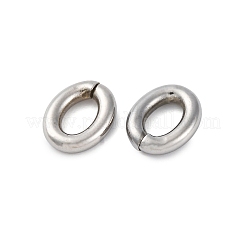304ステンレススチールオープン丸カン  オーバル  ステンレス鋼色  11.5x8.5x2.5mm  10ゲージ  内径：6x3.5mm&nbsp;STAS-L234-144-144N