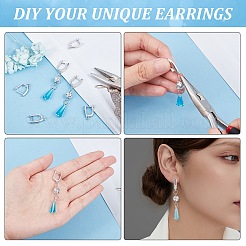 ラッチバック開閉式真鍮フープピアスパーツ  カドミウムフリー＆鉛フリー  プラチナメッキ  19.5x13x3mm  穴：1.5mm  ピン：1mm&nbsp;ZIRC-F052-29P