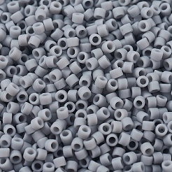 MIYUKIデリカビーズ  シリンダー  日本製シードビーズ  11/0  （db1589)マット不透明ゴーストグレー  1.3x1.6mm  穴：0.8mm  約10000個/袋  50 G /袋&nbsp;SEED-X0054-DB1589