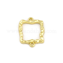 亜鉛合金リンクコネクタチャーム  ライトゴールド  正方形  18x14.5x2mm  穴：1.2mm&nbsp;PALLOY-D311-004F-LG