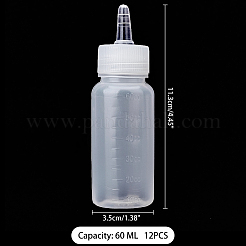 詰め替え可能なペット哺乳瓶  透明  113mm&nbsp;CON-WH0062-17