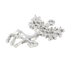 合金ペンダント  鹿  プラチナ  40.5x30.3x3.1mm  穴：2.6mm&nbsp;LS-FIND-K018-02P