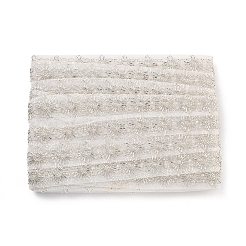ポリエステルフラワーレーストリム  abs模造パールビーズとガラス  フローラルホワイト  1-3/8インチ（34mm）&nbsp;OCOR-A007-29