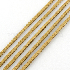スエード調コード  フェイクレース  バリーウッド  3x1.5mm  約5.46ヤード（5m）/ロール  25のロール/袋&nbsp;LW-R003-3mm-1117
