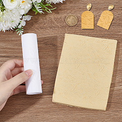 アクリル粘土テクスチャローラー  粘土ツール  葉  121x32mm&nbsp;DIY-DR0002-66B