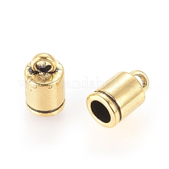チベット風留め具  カドミウムフリー＆鉛フリー  アンティーク黄金  10x6mm  穴：2mm  内径：4mm&nbsp;TIBEP-30076-AG-LF