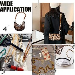 樹脂バッグハンドル  合金スプリングゲートリングとクラスプ付き  バッグストラップ用交換アクセサリー用  シエナ  61.5cm  1個/箱&nbsp;DIY-WR0002-50