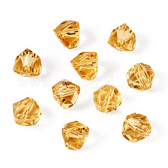 オーストリア産ガラス模造クリスタルビーズ10個  ポリゴン  多面カット  ナバホホワイト  7x7.5x7.5mm  穴：1.2mm&nbsp;GLAA-TADJ0001-11B