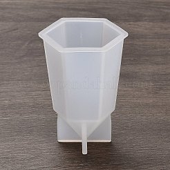 Diyのシリコーンキャンドル型  キャンドル作り用  六角  4.6x5.1x7.3cm&nbsp;SIMO-H018-04E