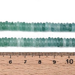 染め加工天然石ホワイトジェイドビーズ連売り  ロンデル  ライトシーグリーン  6x2~3mm  穴：0.9mm  約193~203個/連  15.16~15.94''（38.5~40.5センチメートル）&nbsp;G-T142-6mm-05E