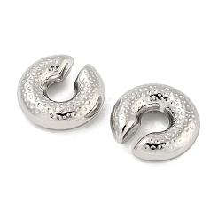 変色しない304ステンレススチール製カフイヤリング  女性用C字型ジュエリー  ステンレス鋼色  30x10mm&nbsp;EJEW-G377-04A