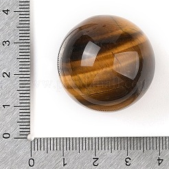天然タイガーアイ球状ビーズ  穴なし/ドリルなし  丸いボールビーズ  30~31mm&nbsp;G-I367-05C