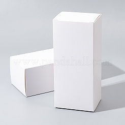 長方形の紙箱  ガラス包装用  ホワイト  17x6.2x7.9cm&nbsp;LS-CON-WH0072-56A